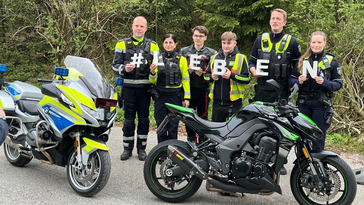 Für zwei Kradfahrer ist die Motorradsaison schon unterbrochen