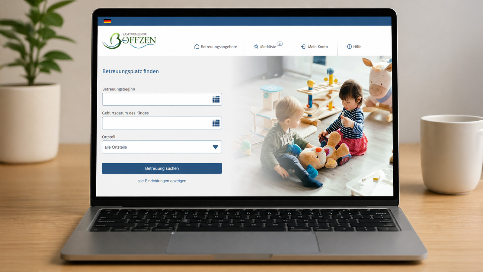 Samtgemeinde Boffzen startet digitales Kita-Portal für Anmeldung und Platzsuche