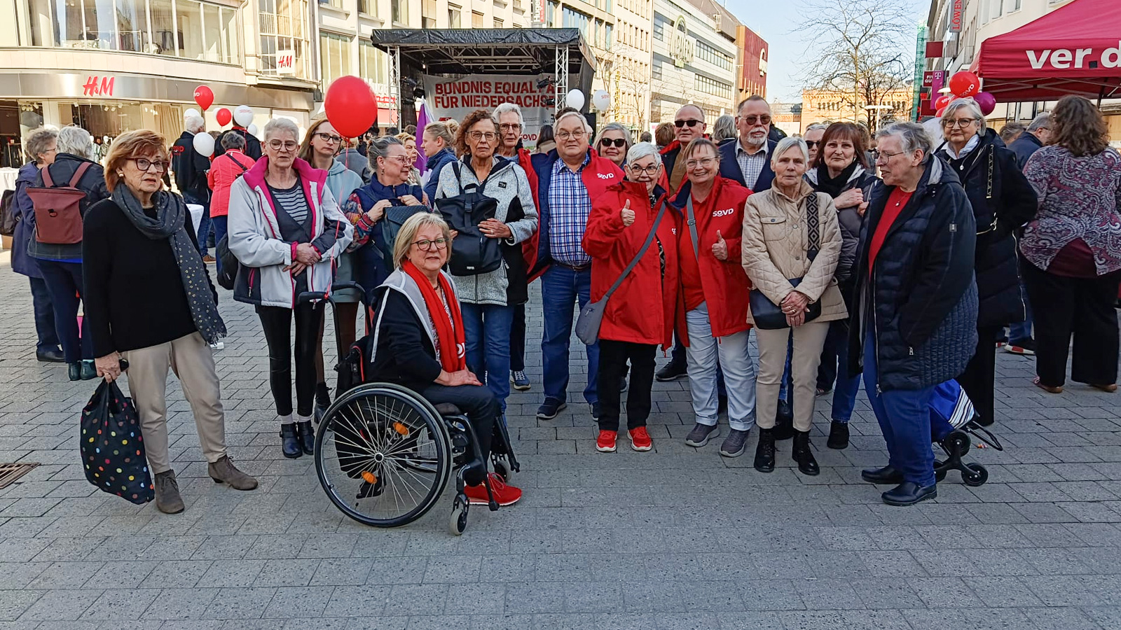 SoVD-Kreisverband Holzminden beteiligt sich an Kundgebung zum Equal Pay Day in Hannover
