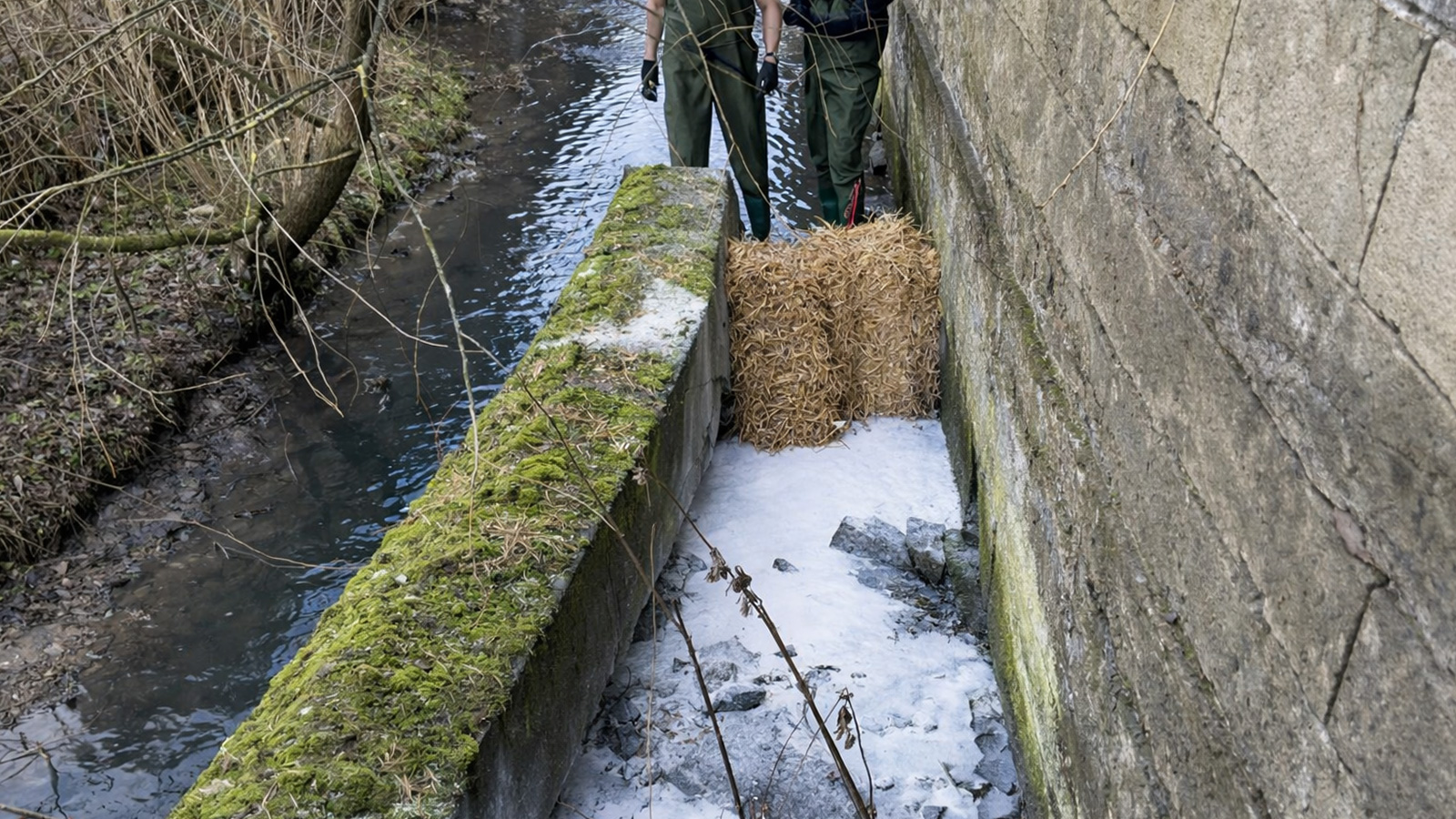 Feuerwehr stoppt Ausbreitung von Lösungsmittel im Ruthebach