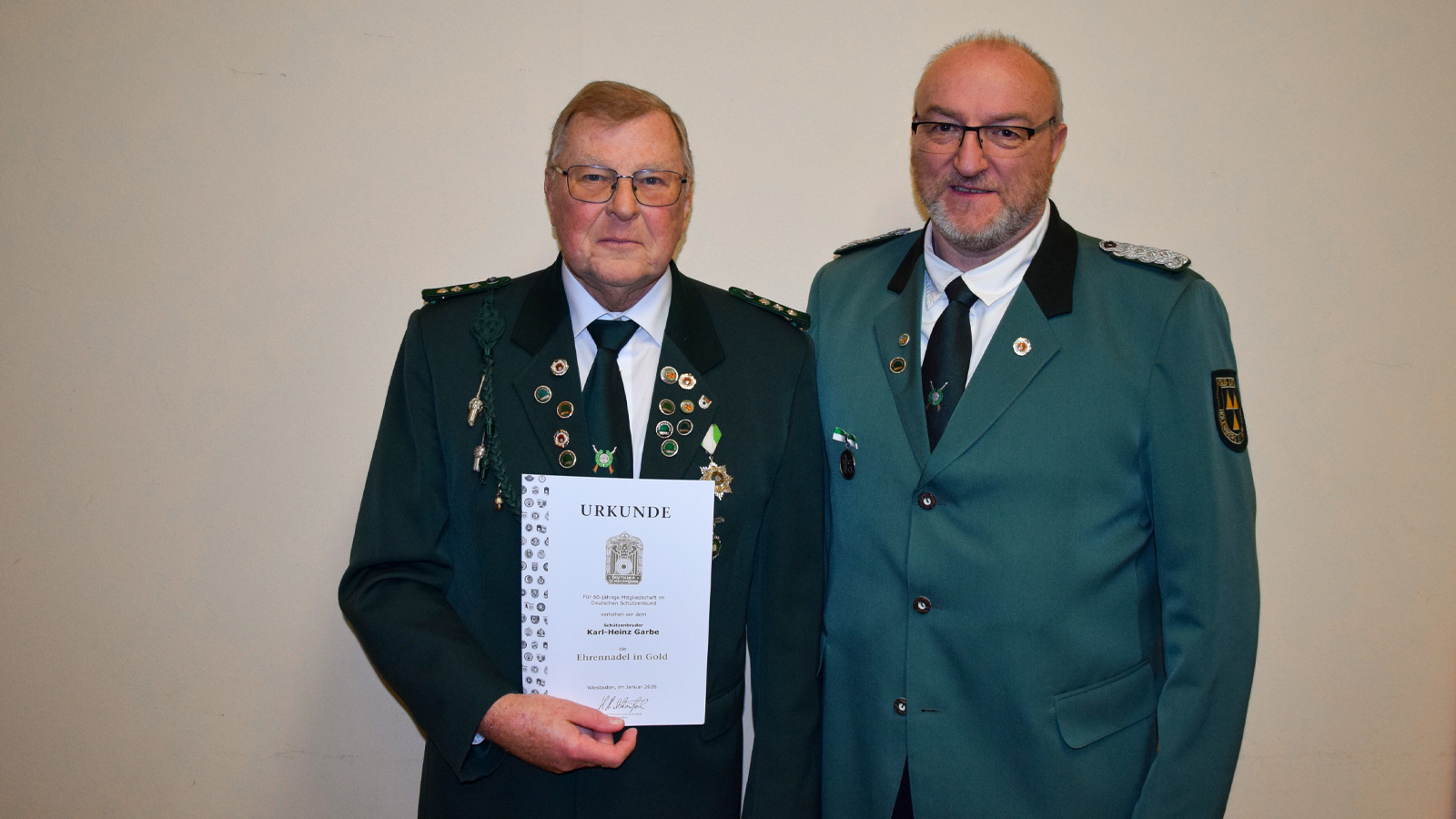 Vogler-Schützen Holenberg ziehen Bilanz und ehren langjährige Mitglieder